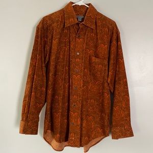 Johnston & Murphy corduroy button down shirt
